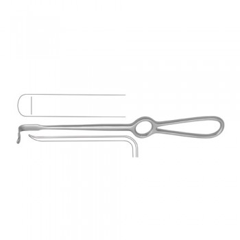 Obwegeser Soft Tissue Retractor Bent Upwards Stainless Steel, 24 cm - 9 1/2" Blade Size 10 x 42 mm 